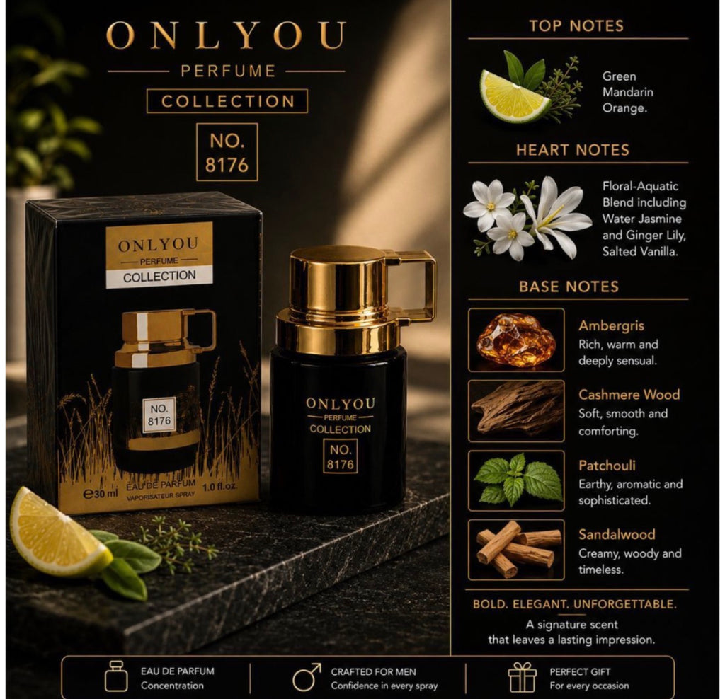 *ONLYYOU No. 8176 Eau De Parfum For Men – 30ml*